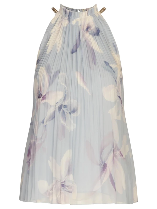 Apart Pleated Top with Irregular Pleated Pleats