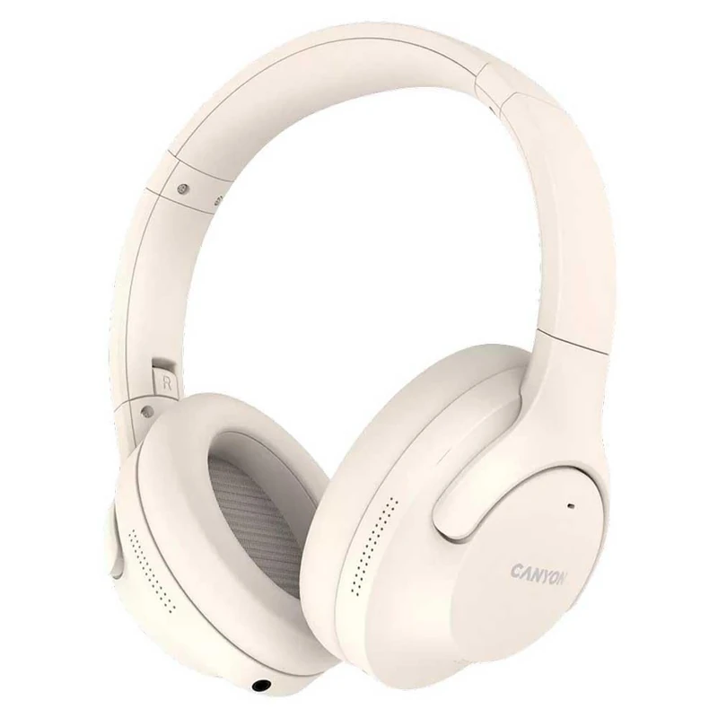 CANYON Bluetooth Headset OnRiff 10 On-Ear/ANC/BT5.3 Beige - Image 1
