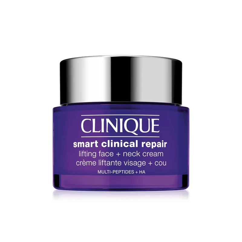 Clinique Smart Clinical Repair Lifting Face + Neck Cream With 9% Peptides + Hyaluronic Acid | Anti-Ageing + Hydrating