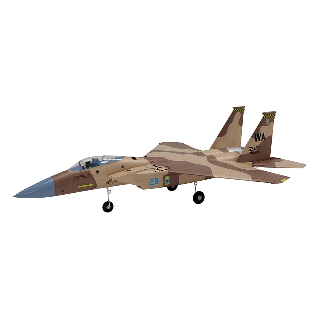 XFLY-MODEL F-15 Twin 40mm EDF RC Airplane RC Fighter Jet PNP (Transmitter, Receiver or Battery not Included) (Desert Camo)