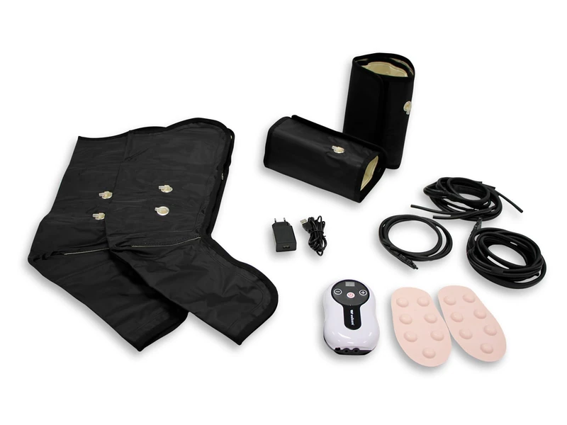 WELLCORE Pressotherapy Boots Legs | with USB | 9 Intensity Levels | 2 Massage Modes | Easy Use | 10W | Relaxing Massage | Relief for Tired Legs