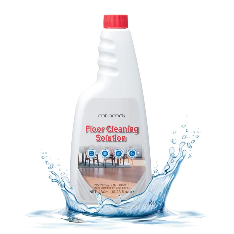 roborock 480ml Original Cleaning Agent for roborock Saros 10/ Saros Z70/ QV 35S/S8 MaxV Ultra/Qrevo Master/Qrevo S robot vacuum, floor cleaning agent, no foaming and streaking, concentrate 1:200