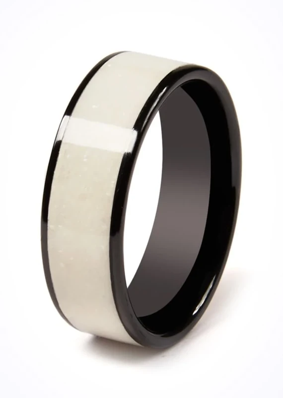 CNICK Smart Payment Ring - Contactless NFC Payment Ring with Tokenization, Fashionable Design, VISA and MasterCard Compatible, Tesla Key Ring for Model 3/Y/S/X/CT (Snow, 8)