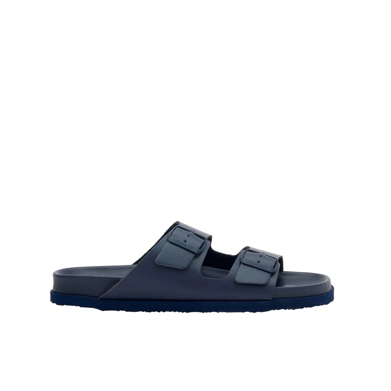 Scholl Men's Julien Over Sandal, Navy Blue, 11.5 UK