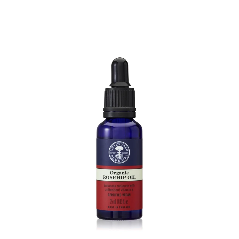 Neal's Yard Remedies Rosehip Oil, Rejuvenating & Nourishing Face Oil With Protective Vitamin E, Cruelty-Free, 25ml