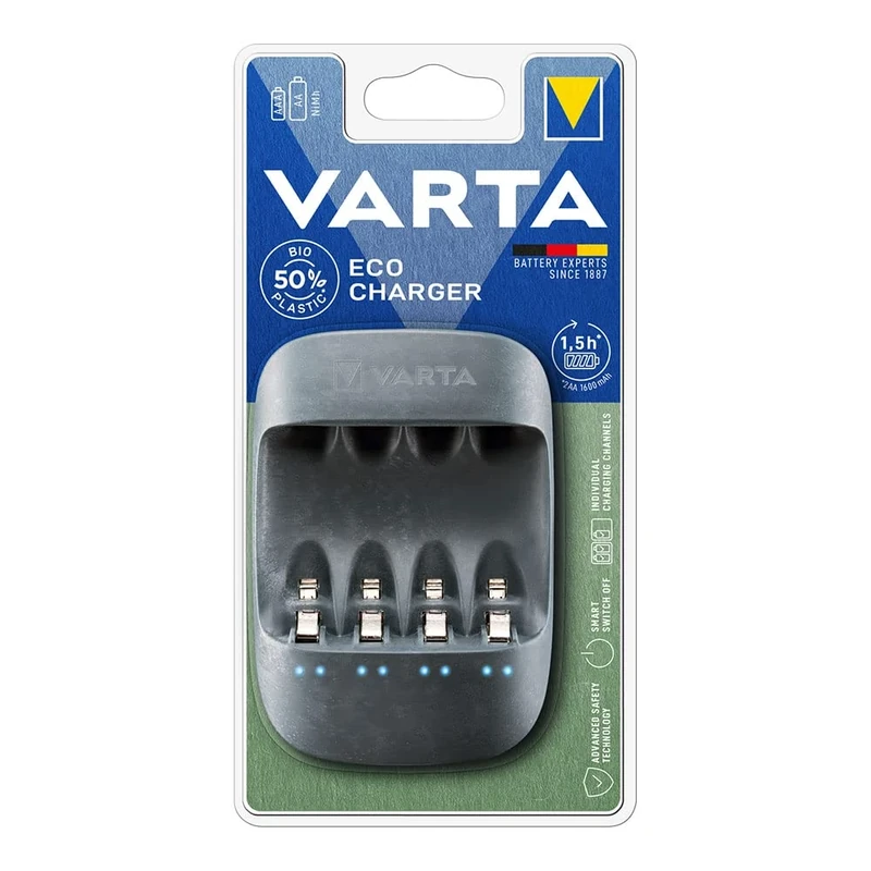 Eco Charger - Efficiently and environmentally friendly charges AA and AAA batteries, not including batteries, perfect for those looking for a sustainable and practical option for their devices. - Image 1