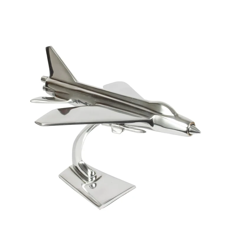Nauticalia Aluminium English Electric Lightning Sculpture, 30cm, Silver