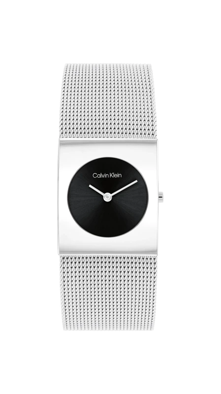 Calvin Klein Analogue Quartz Watch for women CK Pulse Collection with Stainless Steel mesh bracelet