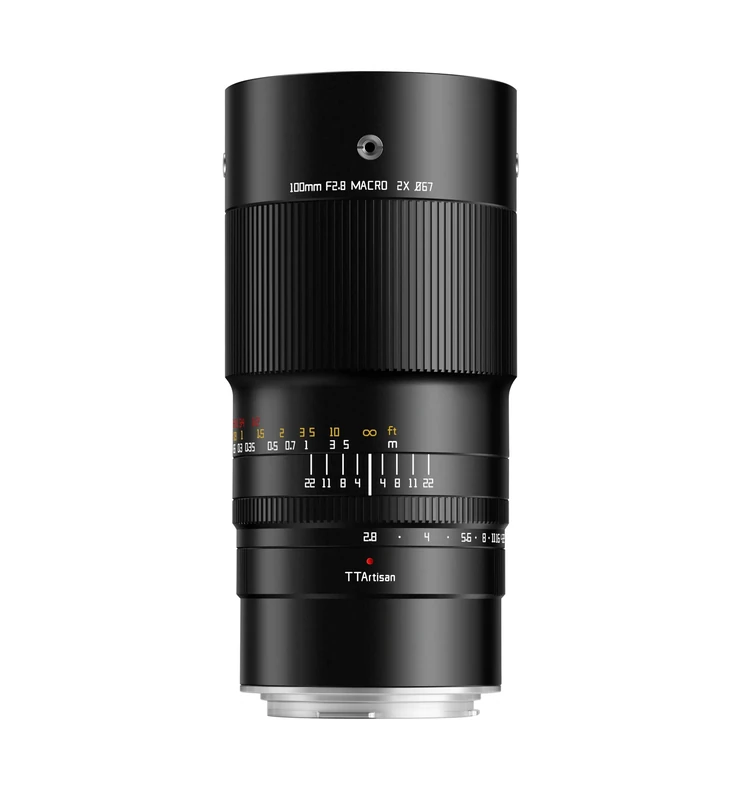 TTArtisan 100mm F2.8 Macro 2x Metal Bodied Lens with Cold Shoe Mount Compatible with Nikon Z Mount - Black