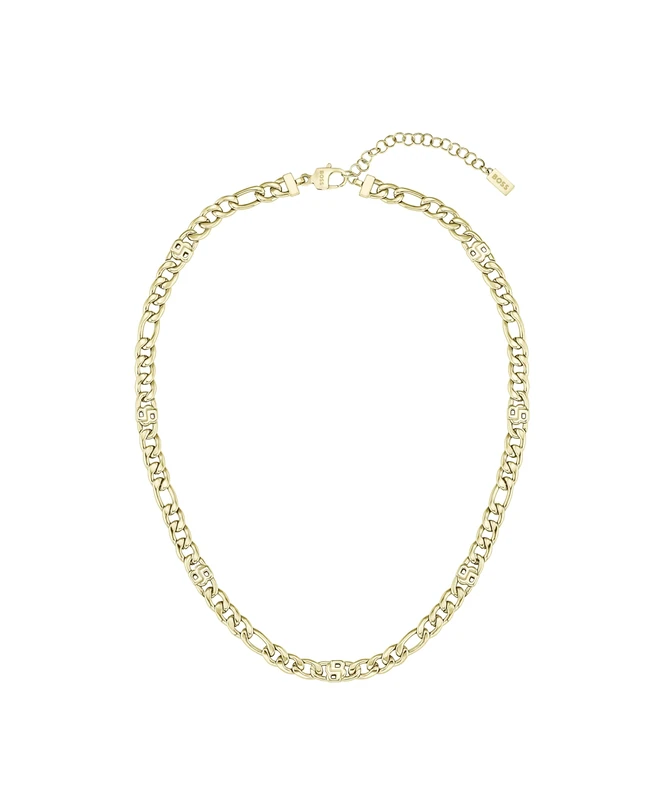 BOSS Jewelry Women's DOUBLE B INFINITE Collection Chain Necklace in Yellow Gold with Double B Charms - 1580632