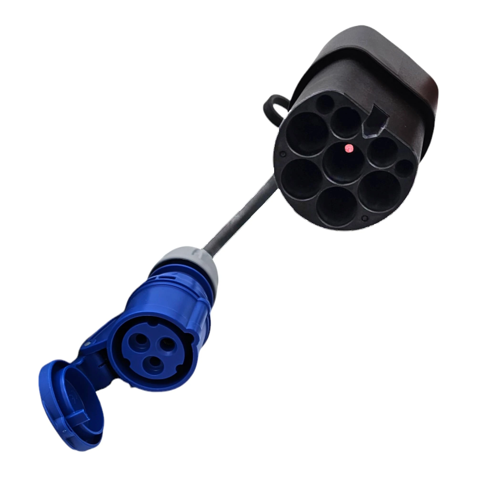 EV Type 2 to CEE 16A Socket Power Converter Cable, Blue and Black