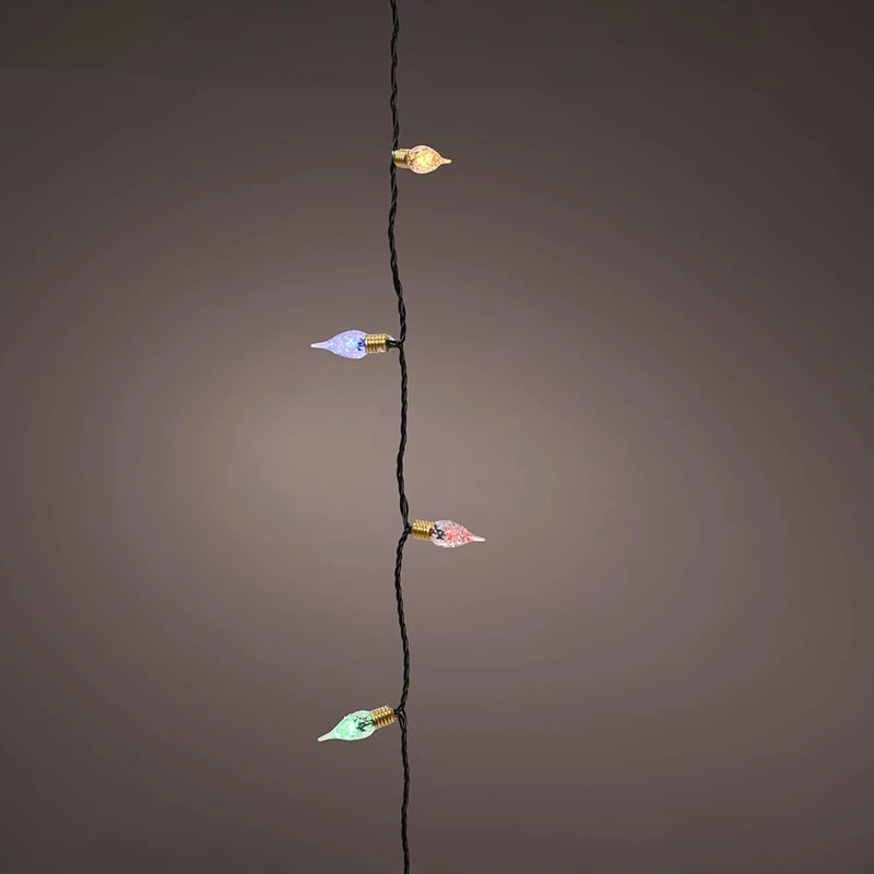 Zarivy 1790 cm Multi-Coloured Vintage LED Garland with 8 Functions and Twinkling Effect. Perfect for Decorating interiors and Creating a Cosy and Festive Atmosphere. Light up Your Spaces!