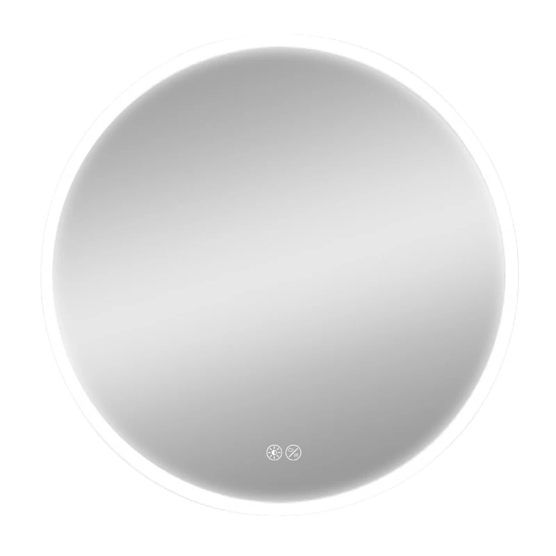 Zarivy 20W 60cm Round LED Mirror, ideal for adding a modern touch to your bathroom or room. Provides perfect and soft lighting for your daily routines. - Image 1