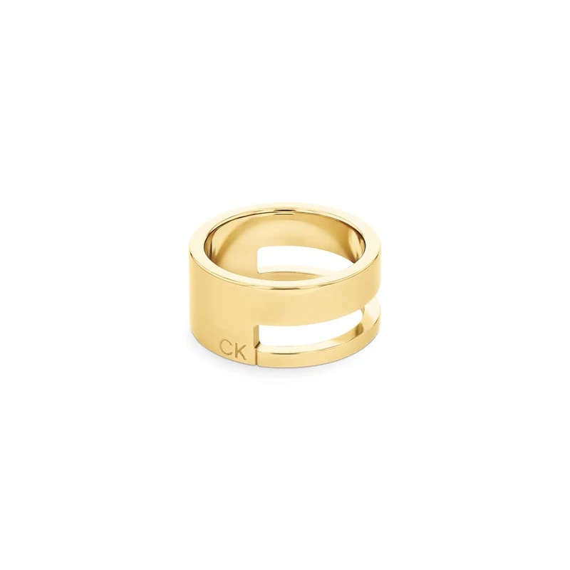 Calvin Klein Women's Geometric Yellow Gold Ring - 35000679D