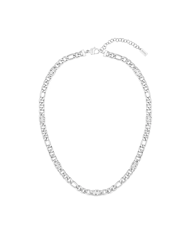 BOSS Jewelry Women's DOUBLE B INFINITE Collection Chain Necklace in Stainless Steel with Double B Charms - 1580631