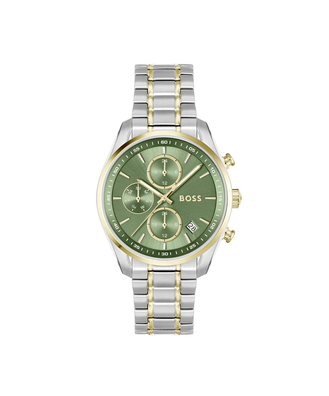 BOSS Analogue Multifunction Quartz Watch for Women Grand Tour Ladies Collection with Two-Tone Stainless Steel Bracelet - 1502766
