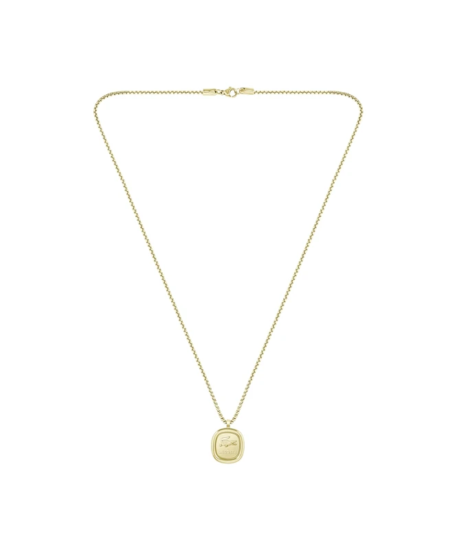 Lacoste Men's VIGOR Collection Pendant Necklace in Yellow Gold - 2040411