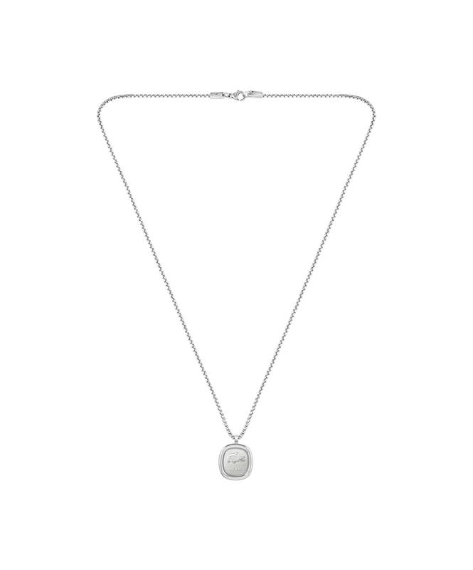 Lacoste Men's VIGOR Collection Pendant Necklace in Stainless Steel and Yellow Gold
