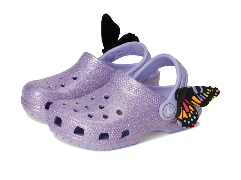Crocs Unisex Kids Clog,Classic IAM Butterfly Clog T,Mystic Purple,7 UK Child