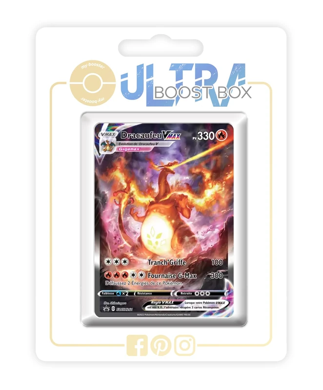 Dracaufeu VMAX (Charizard VMAX) SWSH261 Alternative Pokémon Gallery - my-booster X Épée et Bouclier 9 - Stars Étincelantes - Box of 10 Pokemon French Cards