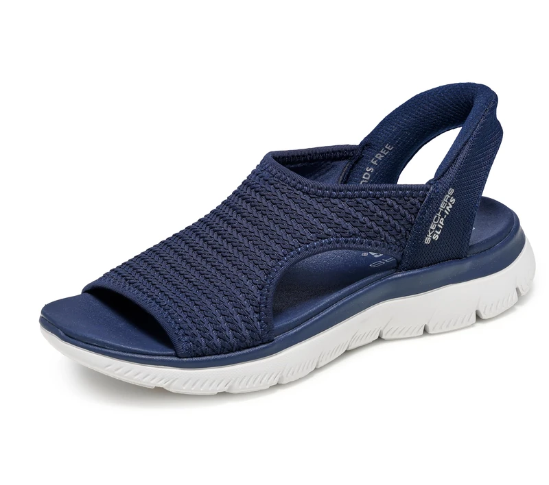 Skechers Women's Summits Sandal Sweetly Evolved Trainers, Navy Knit, 4 UK
