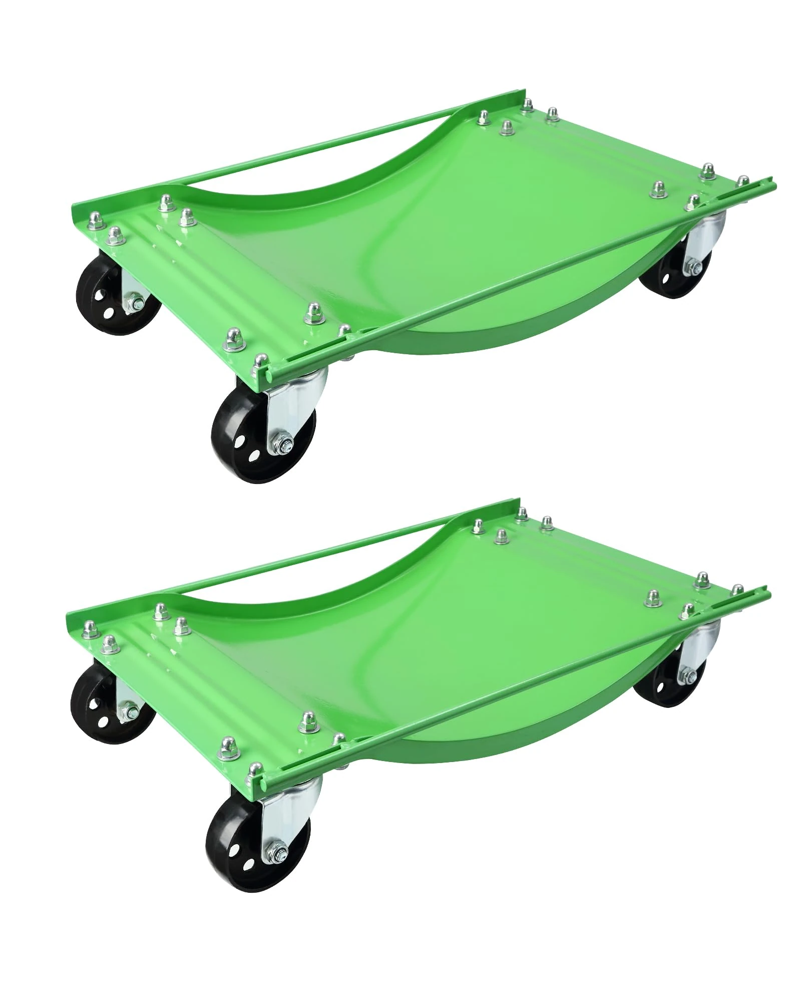 GarveeTech 5000lbs Car Wheel Dolly Set of 2, Vehicle Rollers Dolly for Moving Car with Heavy Duty 3.5 Inch Steel Wheels, 23.8in x 14.4in