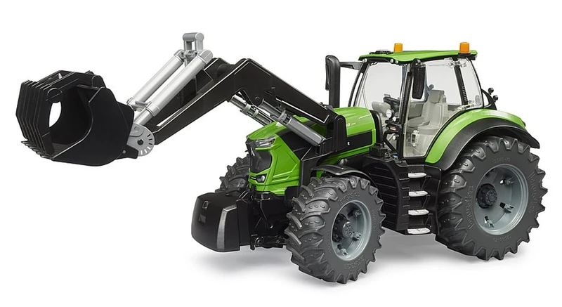 Bruder 03161 Deutz 8280 TTV Tractor with Front Loader – 1:16 Scale Agricultural Vehicle, Functional Loader & Steering, Durable Farm Toy for Kids Ages 3+