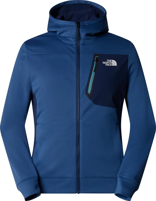 The North Face Men's Mountain Athletics Fz Flecce jacket, Shady Blue/Summit Navy, XS