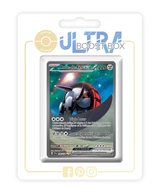Roue-de-Fer ex (Iron Treads ex) 248/198 Alternative Shiny Pokémon Gallery - my-booster X Écarlate et Violet 01 - Box of 10 Pokemon French Cards