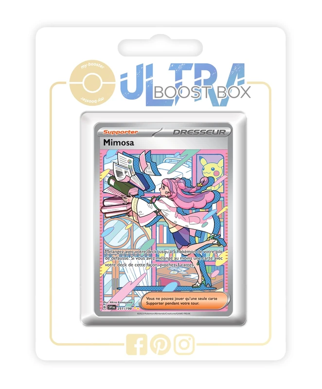 Mimosa (Miriam) 251/198 Alternative Shiny Pokémon Gallery Trainer - my-booster X Écarlate et Violet 01 - Box of 10 Pokemon French Cards