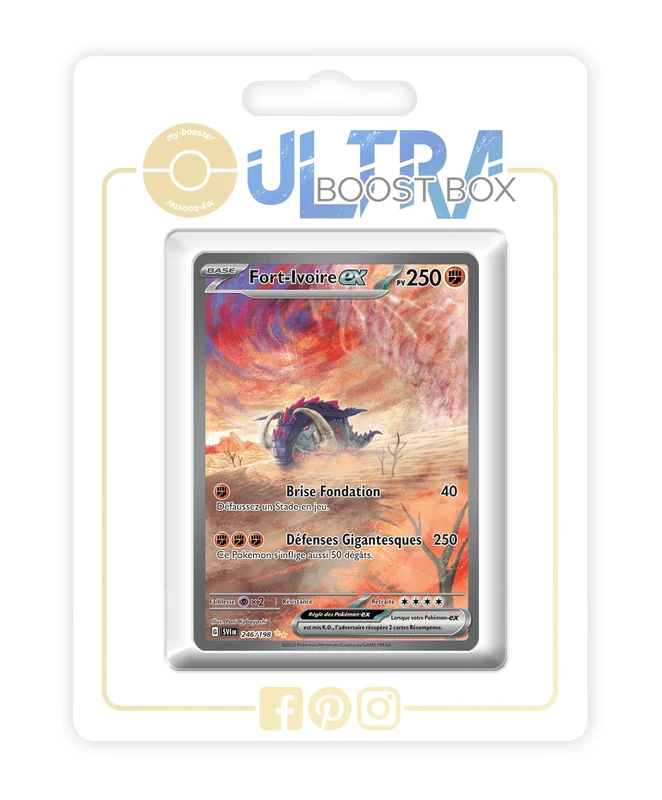 Fort-Ivoire ex (Great Tusk ex) 246/198 Alternative Shiny Pokémon Gallery - my-booster X Écarlate et Violet 01 - Box of 10 Pokemon French Cards