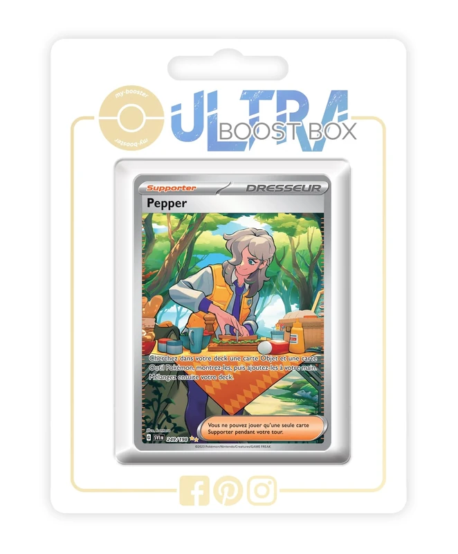 Pepper (Arven) 249/198 Alternative Shiny Pokémon Gallery Trainer - my-booster X Écarlate et Violet 01 - Box of 10 Pokemon French Cards