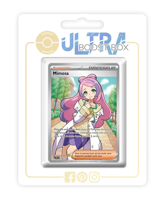 Mimosa (Miriam) 238/198 Shiny Full Art Trainer - my-booster X Écarlate et Violet 01 - Box of 10 Pokemon French Cards