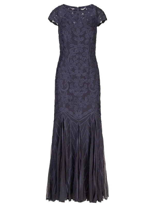 APART Fashion Women's Abendkleid Dress, Midnight Blue, 18