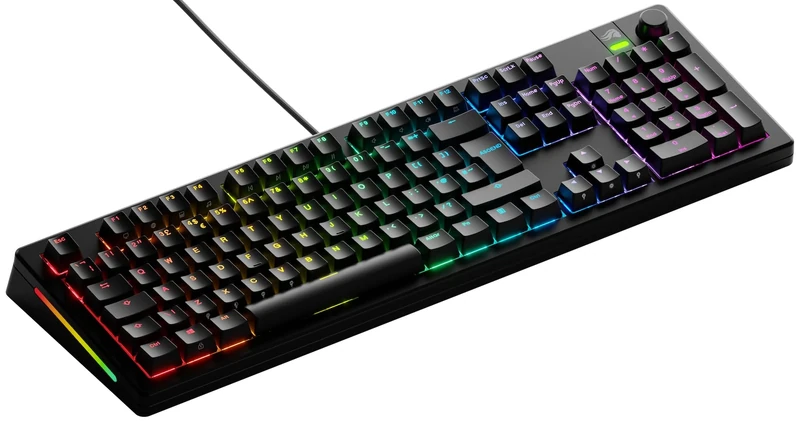 Glorious Gaming GMMK 3 Custom Mechanical Gaming Keyboard, Full Size 100%, Modular Gasket System, Doubleshot PBT Keycaps, Aluminum Switch Plate, Hotswap 3 & 5-pin Switches, UK QWERTY - Black