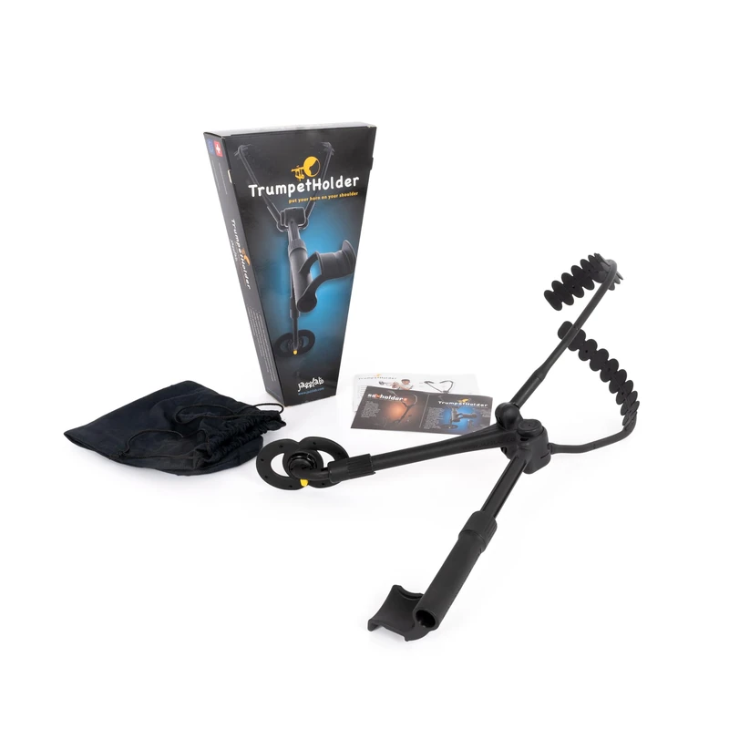 JazzLab Trumpet Holder Medium - Black B Flat Trumpet Support - Image 1