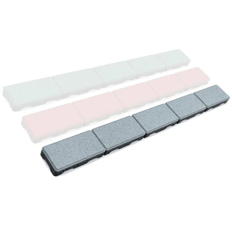 RDX Racedesign Secuplay Rubber Mowing Edge - 100x10x3,6cm - Grey - Pack of 3 pieces