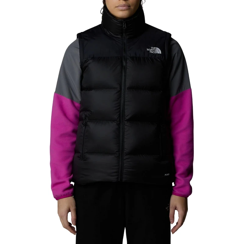 The North Face Women's Diablo Down Vest, Tnf Black Heather/Tnf Blk, XS