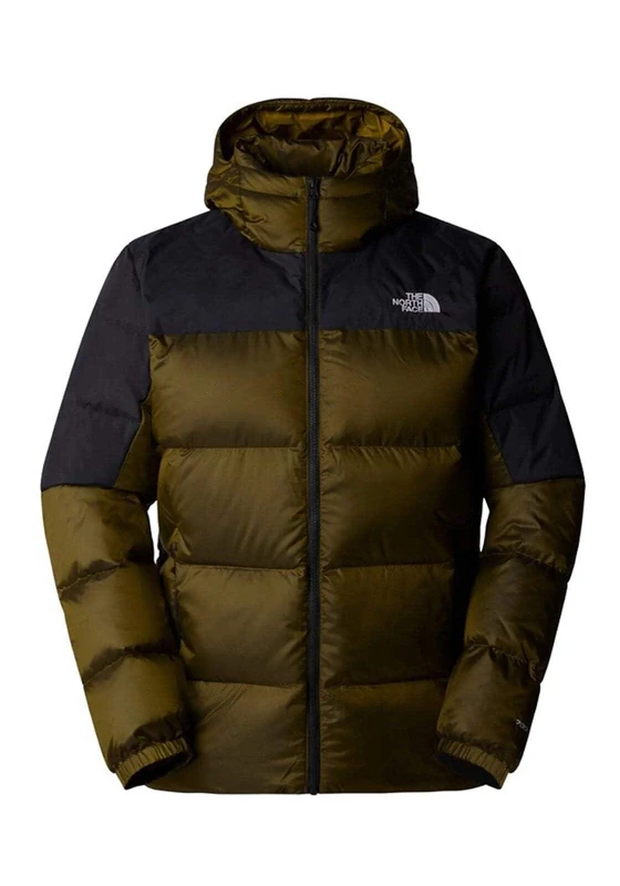 The North Face Men's Diablo Down Hoodie Jacket, Moss Green Black Heathe, XL