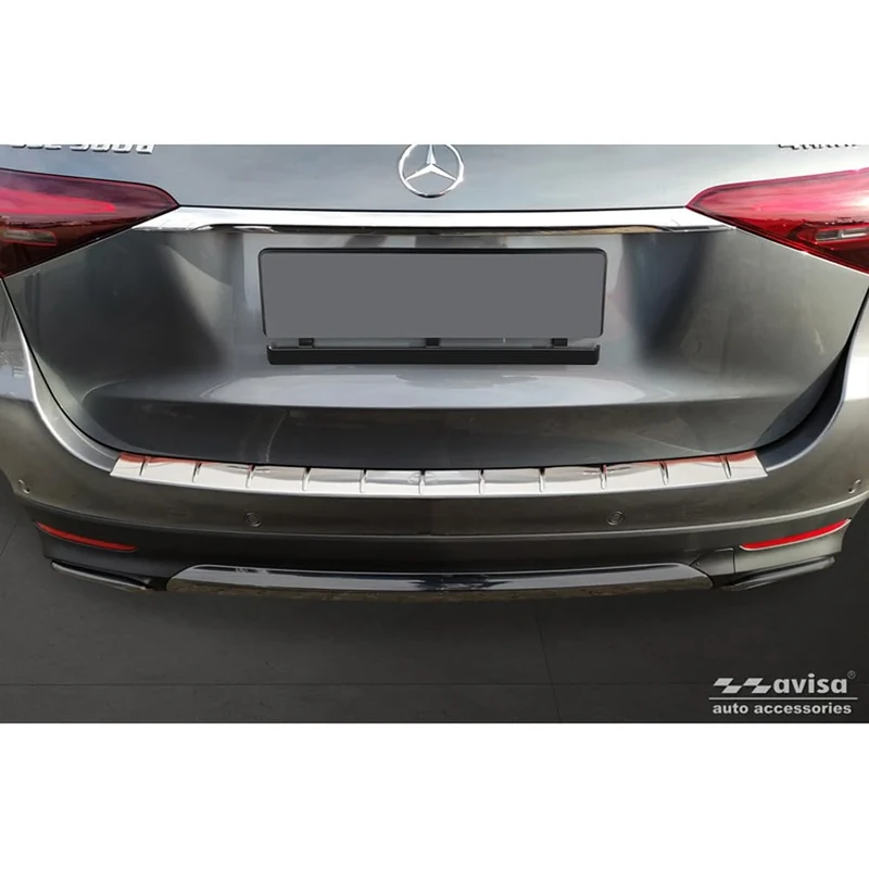 Avisa Stainless Steel Rear bumper protector compatible with Mercedes GLE II (W167) Facelift excl. AMG 2023- 'Ribs'
