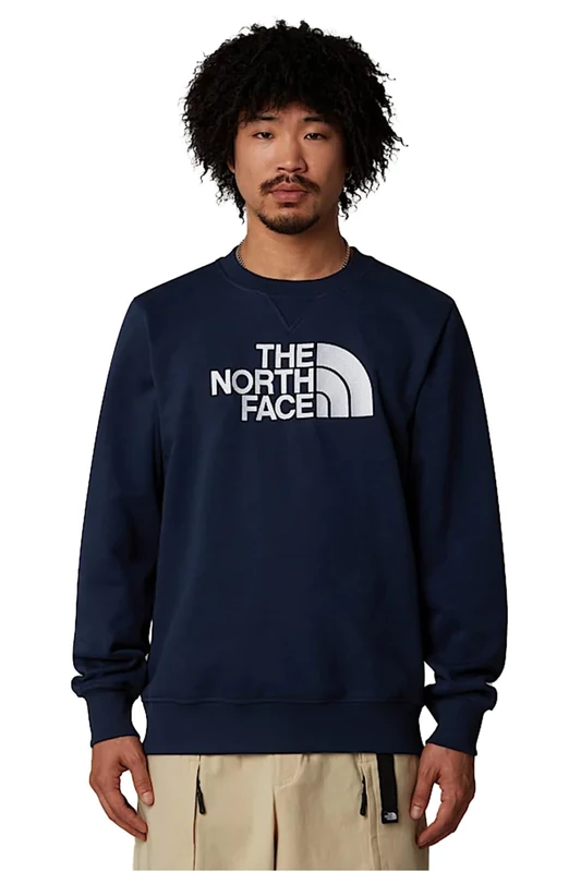 The North Face Men's Drew Peak Crew Sweatshirt, Summit Navy, L