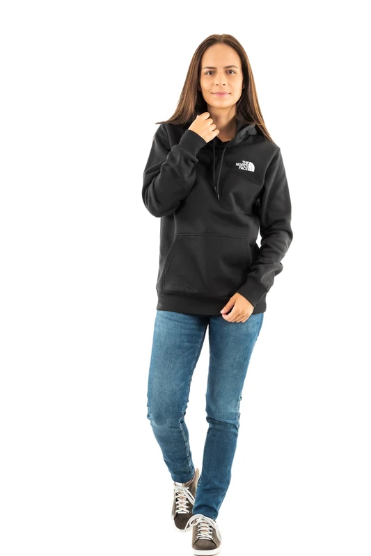 The North Face Women's Simple Dome Hooded Sweatshirt, Tnf Black, XL
