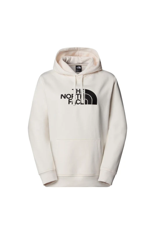 The North Face Women's Drew Peak Pullover Hooded Sweatshirt, White Dune, XL