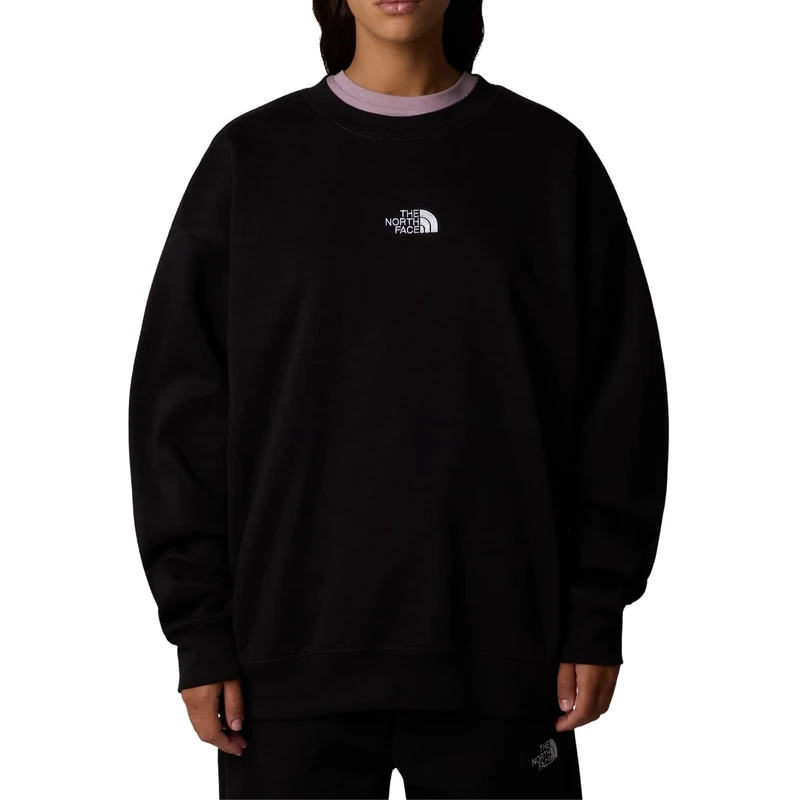 The North Face Women's Essential Crew Sweatshirt, Tnf Black, XL