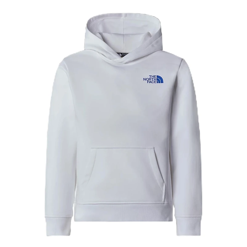 The North Face Kids Redbox Regular P-O Hooded Sweatshirt, Tnf White, 7-8 Years