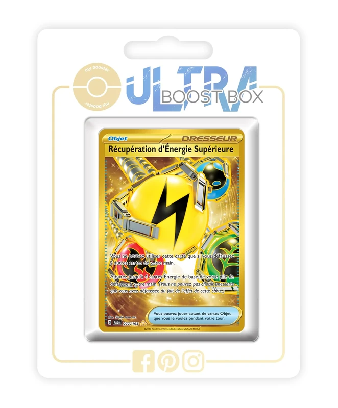 Récupération d' Énergie Supérieure (Superior Energy Retrieval) 277/193 Shiny Gold Trainer - my-booster X Écarlate et Violet 02 Évolutions à Paldea - Box of 10 Pokemon French Cards