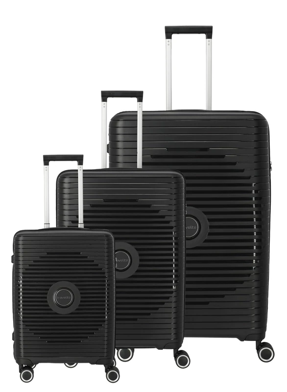 travelite ORBITA 3-Piece Hard Shell Suitcase Set with TSA Lock