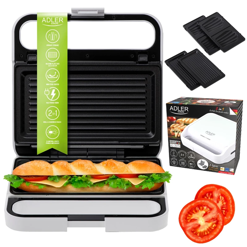 Adler Sandwich maker AD 3070w White