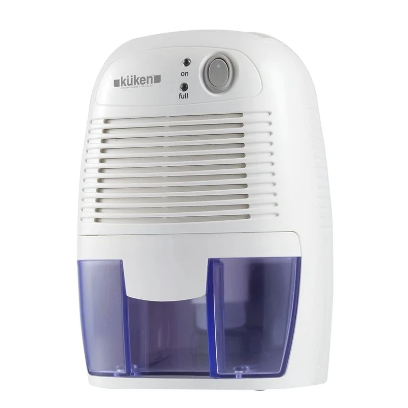 Dehumidifier 23W, 250ml/day, compact, efficient; ideal for reducing moisture and preventing mold and bad odors.