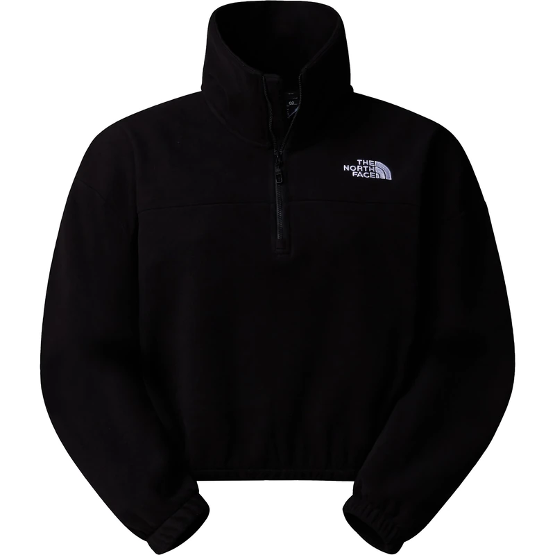 The North Face Women's 100 Glacier Half Zip Fleece Sweatshirt, Tnf Black, XS